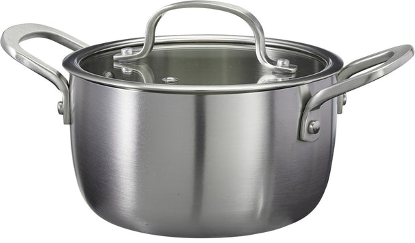 Cookinglife Kookpan Signature Steel - RVS - ø 16 cm / 1.2 Liter - geschikt voor alle warmtebronnen