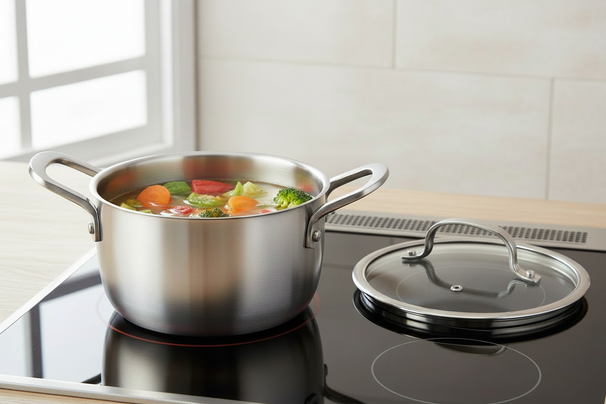 Cookinglife Kookpan Signature Steel - RVS - ø 16 cm / 1.2 Liter - geschikt voor alle warmtebronnen
