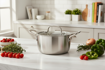 Cookinglife Kookpan Signature Steel - RVS - ø 16 cm / 1.2 Liter - geschikt voor alle warmtebronnen