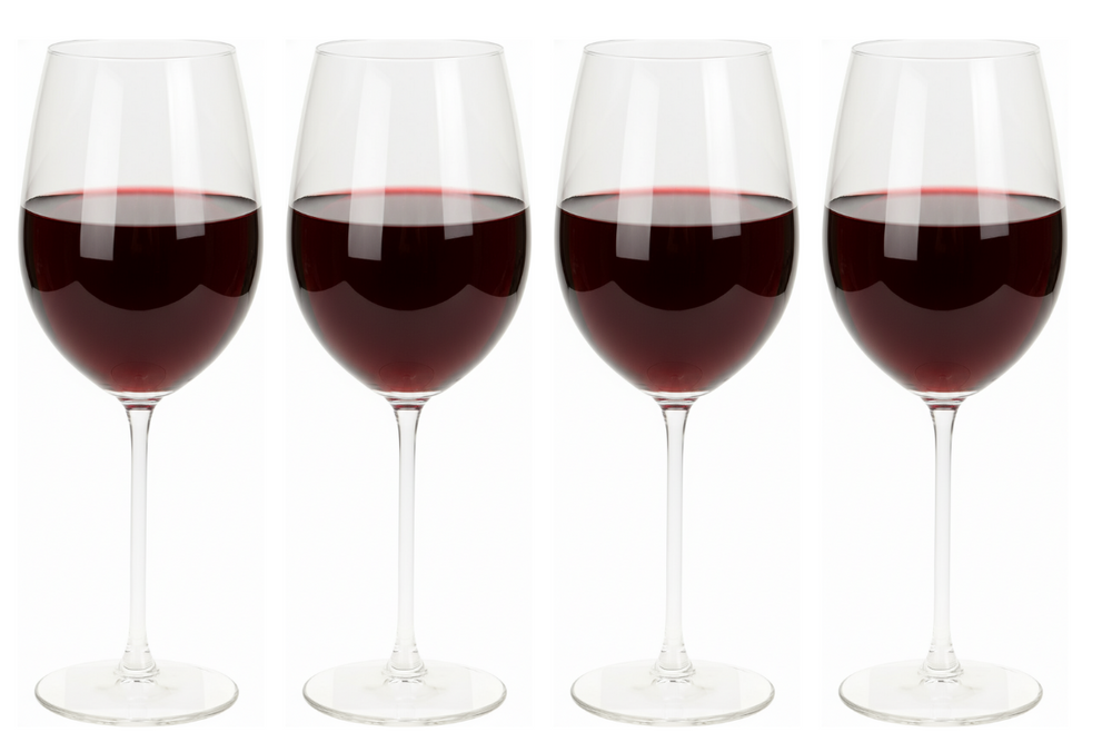 Cookinglife Rode Wijnglazen Solare 540 ml - 4 Stuks