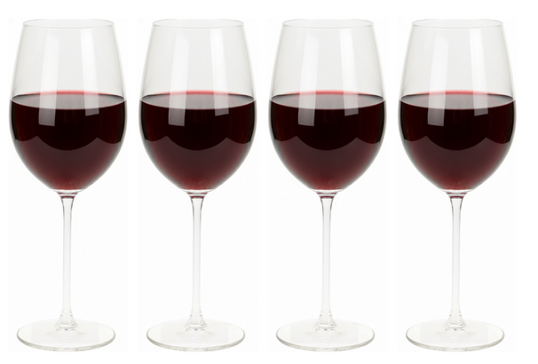 Cookinglife Rode Wijnglazen Solare 540 ml - 4 Stuks