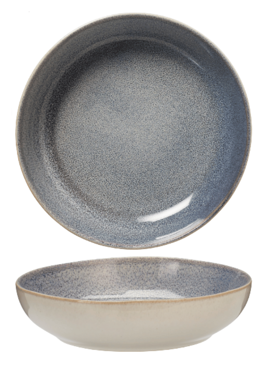Cookinglife Diepe Borden / Pastaborden Serene Blue ø 23 cm - Aardewerk - 4 stuks