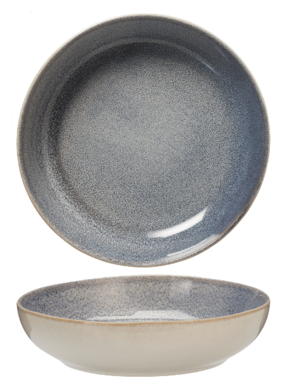 Cookinglife Diepe Borden / Pastaborden Serene Blue ø 23 cm - Aardewerk - 4 stuks