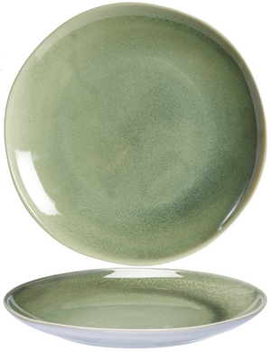 Cookinglife Dinerborden Serene Green ø 28 cm - Aardewerk - 4 Stuks