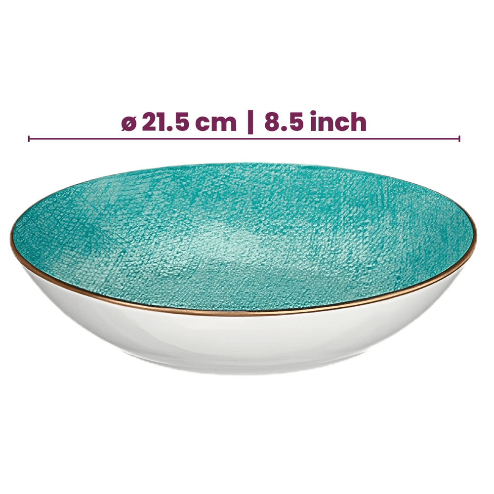 Cookinglife Serviesset Denim Bali Porselein 24-delig / 8 personen - 8 dinerborden, 8 ontbijtborden en 8 diepe borden