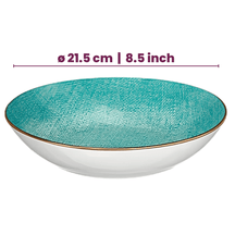 Cookinglife Serviesset Denim Bali Porselein 24-delig / 8 personen - 8 dinerborden, 8 ontbijtborden en 8 diepe borden