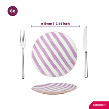 Cookinglife Serviesset Spring Vibes 18-delig / 6 personen - 6 dinerborden, 6 ontbijtborden en 6 diepe borden