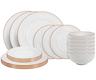 Cookinglife Serviesset Stratton 18-delig / 6 personen - 6 dinerborden, 6 ontbijtborden en 6 kommen