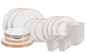Cookinglife Serviesset Stratton 30-delig / 6 personen - 6 dinerborden, 6 ontbijtborden, 6 diepe borden, 6 kommen en 6 mokken