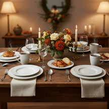Cookinglife Serviesset Stratton 30-delig / 6 personen - 6 dinerborden, 6 ontbijtborden, 6 diepe borden, 6 kommen en 6 mokken
