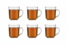 Cookinglife Theeglazen 220 ml Helder Glas - Set van 6 voor Warme Dranken