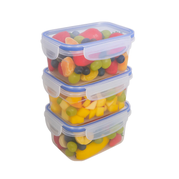 Cookinglife Vershoudbakje Clip & Fresh 430 ml - 13 x 9.5 x 5 cm - 3 Stuks