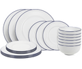 Cookinglife Serviesset Whitmore 18-delig / 6 personen - 6 dinerborden, 6 ontbijtborden en 6 kommen