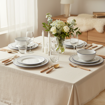 Cookinglife Serviesset Whitmore 24-delig / 6 personen - 6 dinerborden, 6 ontbijtborden, 6 diepe borden en 6 kommen