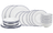 Cookinglife Serviesset Whitmore 24-delig / 6 personen - 6 dinerborden, 6 ontbijtborden, 6 diepe borden en 6 kommen