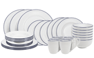 Cookinglife Serviesset Whitmore 30-delig / 6 personen - 6 dinerborden, 6 ontbijtborden, 6 diepe borden, 6 kommen en 6 mokken
