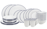 Cookinglife Serviesset Whitmore 30-delig / 6 personen - 6 dinerborden, 6 ontbijtborden, 6 diepe borden, 6 kommen en 6 mokken