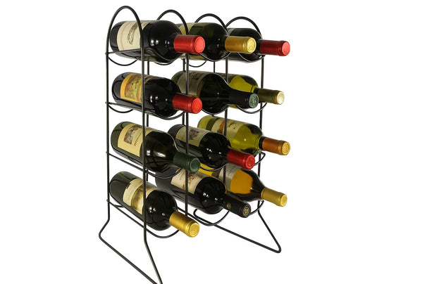 Cookinglife Wijnrek Bar Essentials Zwart - 12 Flessen