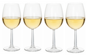 Cookinglife Witte Wijnglazen Milena 430 ml - 4 Stuks