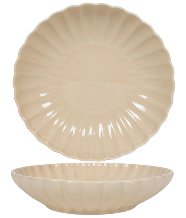 Cookinglife Diepe Borden / Pastaborden Cardida Beige ø 20 cm - 6 Stuks