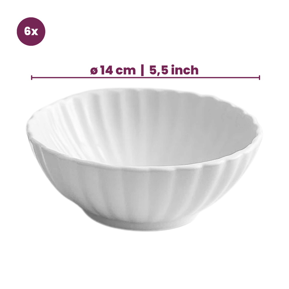 Cookinglife Soepkommen / Kommen Cardida Off White ø 14 cm - 6 Stuks