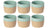 Costa Nova Koffiekopjes Arenito Aqua 200 ml - 6 stuks