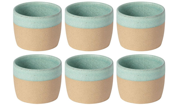Costa Nova Koffiekopjes Arenito Aqua 200 ml - 6 stuks