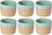 Costa Nova Bekers Arenito Aqua 360 ml - 6 stuks