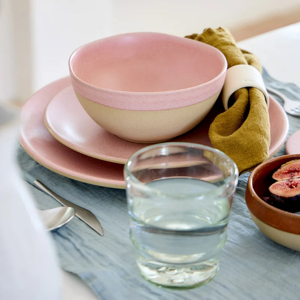 Costa Nova Serviesset Arenito Mauve Rose 18-delig / 6 personen - 6 dinerborden, 6 ontbijtborden & 6 kommen
