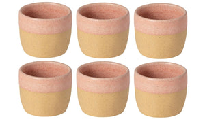 Costa Nova Koffiekopjes Arenito Mauve Rose 200 ml - 6 stuks