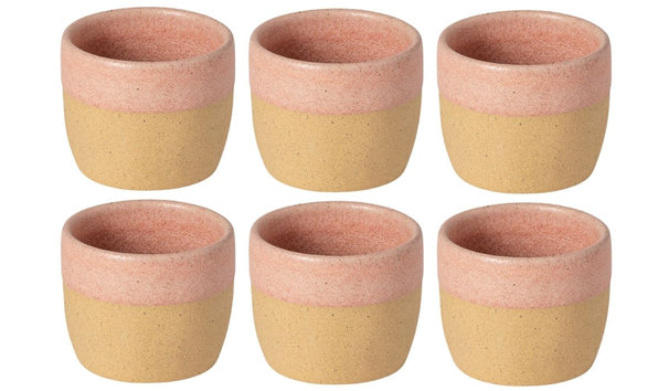 Costa Nova Koffiekopjes Arenito Mauve Rose 200 ml - 6 stuks
