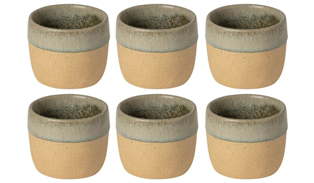 Costa Nova Koffiekopjes Arenito Sage Green 200 ml - 6 stuks