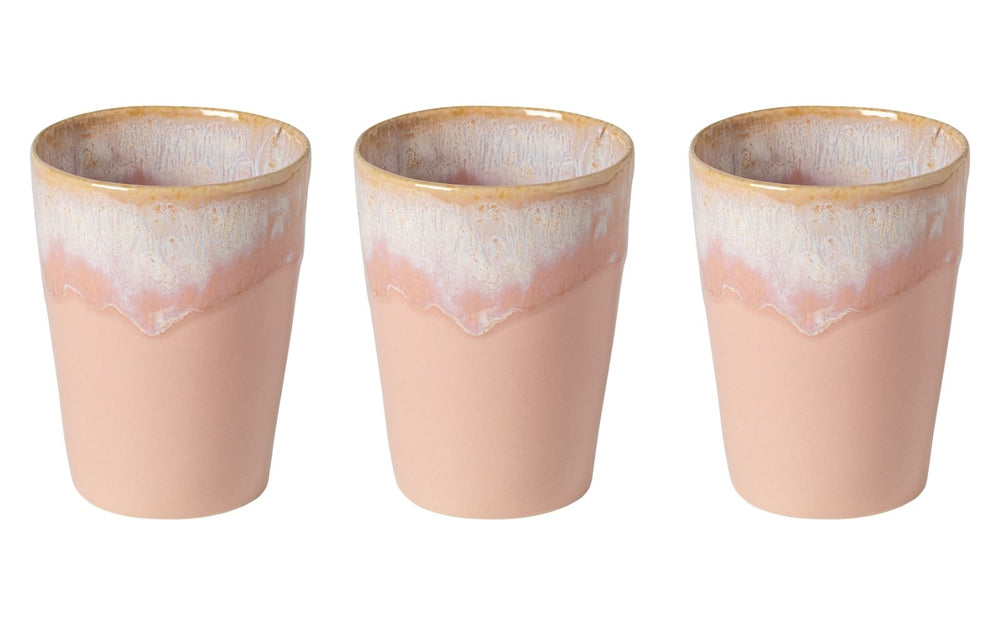 Costa Nova Bekers Grespresso Soft Pink 375 ml - 3 stuks
