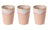 Costa Nova Bekers Grespresso Soft Pink 375 ml - 3 stuks