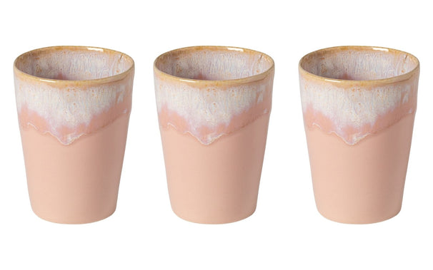Costa Nova Bekers Grespresso Soft Pink 375 ml - 3 stuks