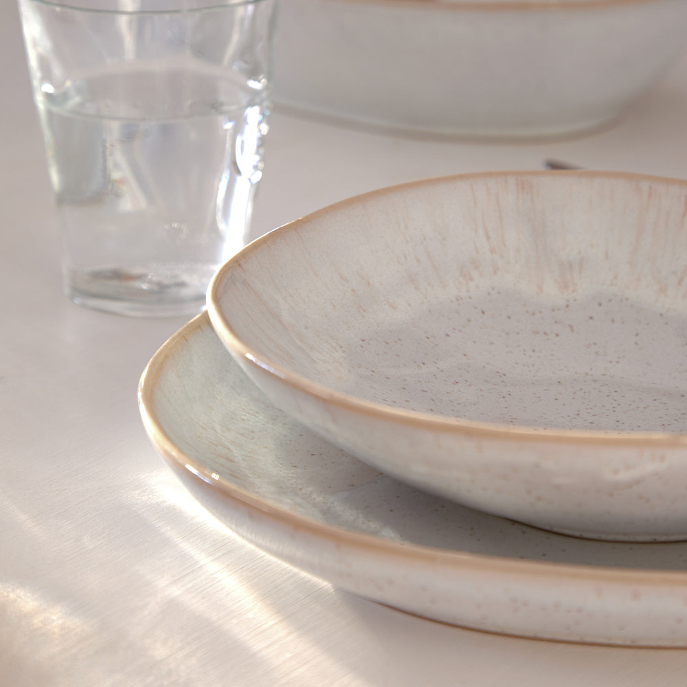 Costa Nova Diepe Borden / Pastaborden Casafina Eivissa Sand Beige ø 23 cm - 6 stuks