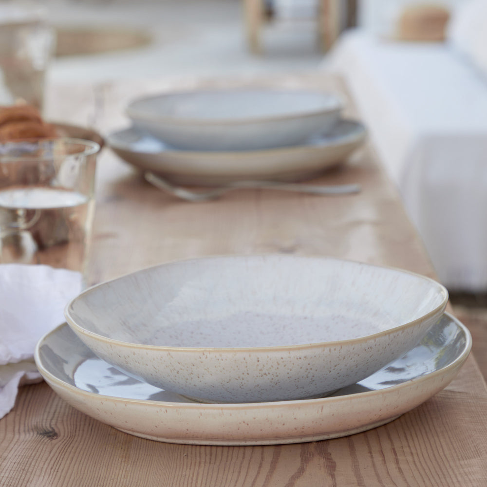 Costa Nova Diepe Borden / Pastaborden Casafina Eivissa Sand Beige ø 23 cm - 6 stuks