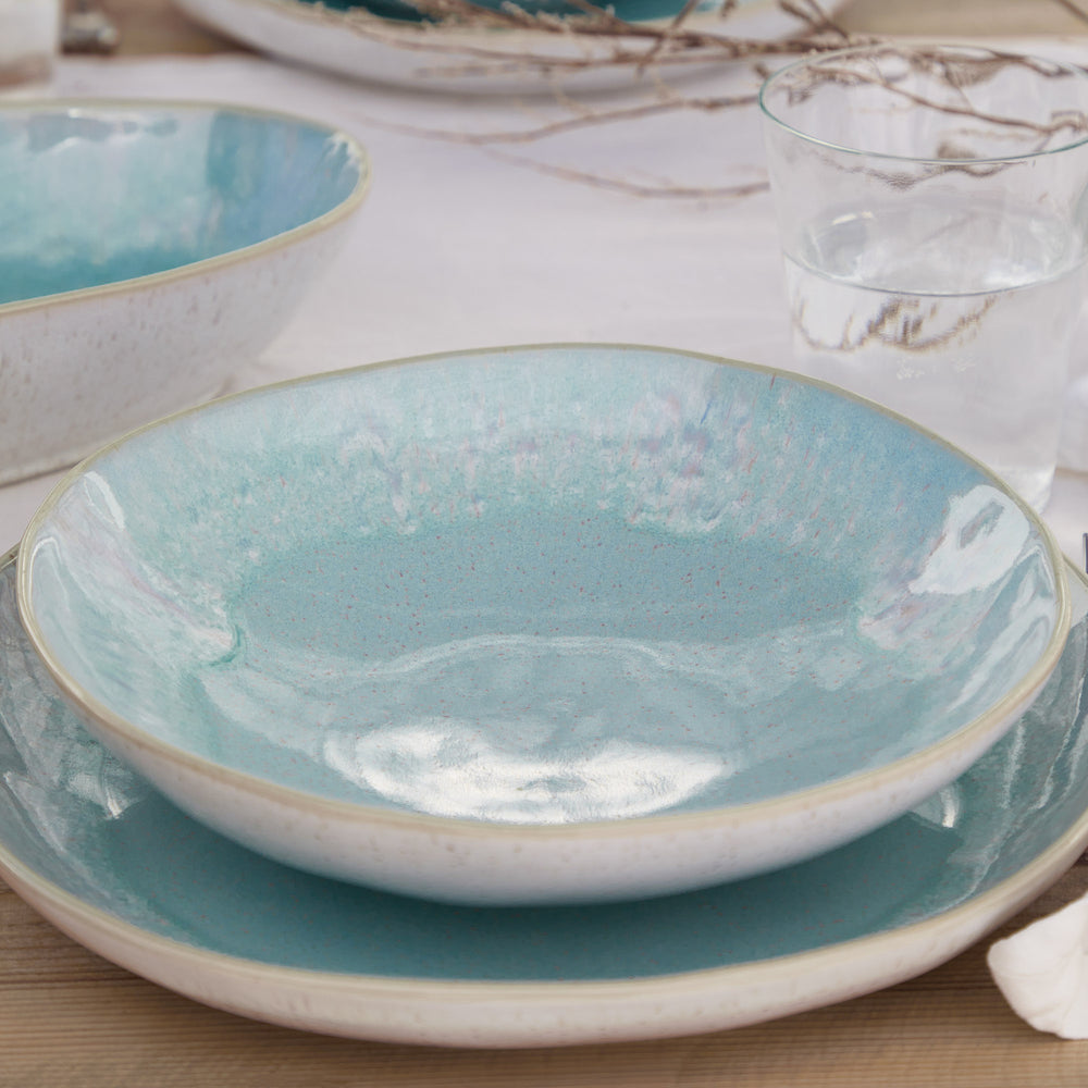 Costa Nova Diepe Borden / Pastaborden Casafina Eivissa Sea Blue ø 23 cm - 6 stuks