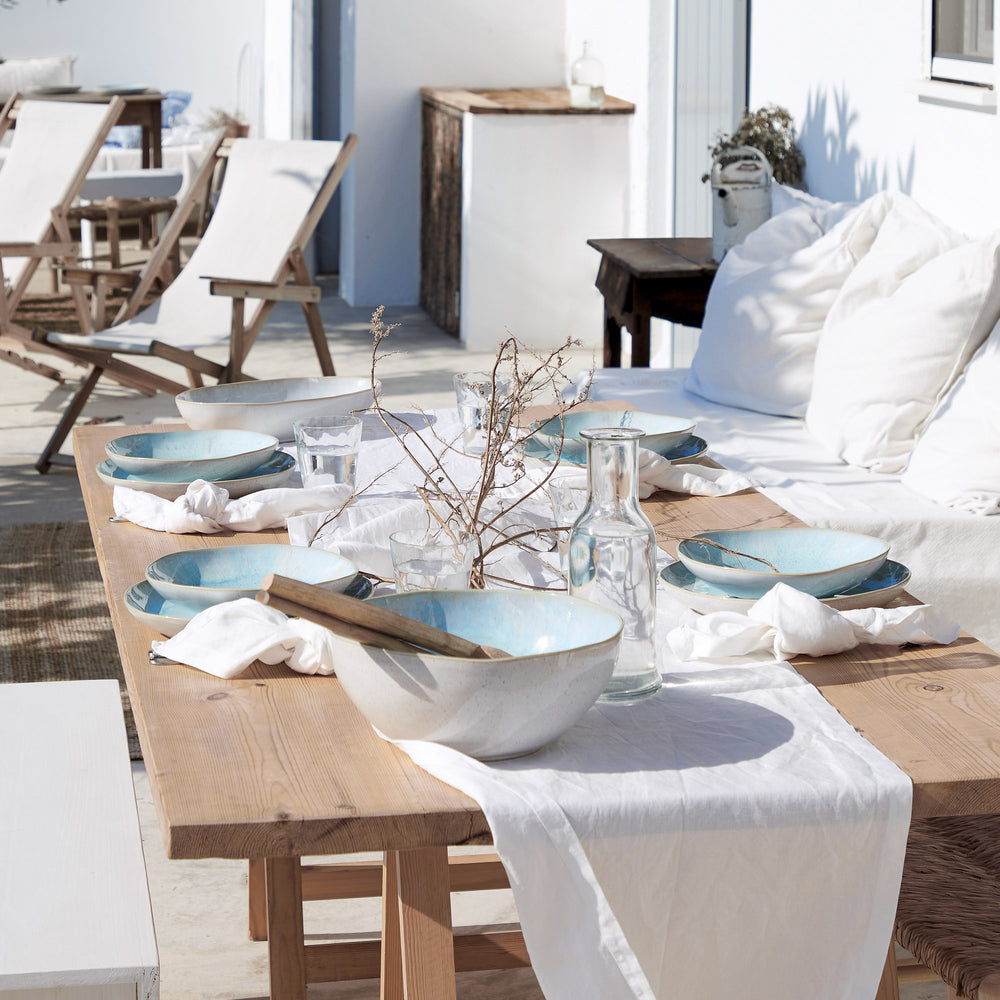 Costa Nova Diepe Borden / Pastaborden Casafina Eivissa Sea Blue ø 23 cm - 6 stuks