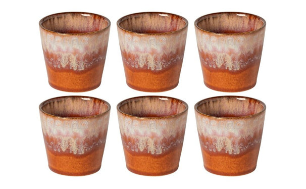Costa Nova Espresso Kopjes Casafina Poterie Caramel-Latte 80 ml - 6 stuks