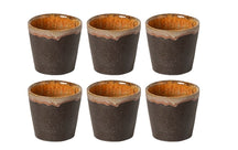 Costa Nova Espresso Kopjes Casafina Poterie Mocha-Latte 80 ml - 6 stuks