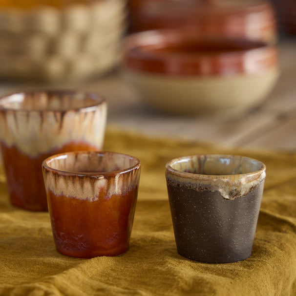 Costa Nova Espresso Kopjes Casafina Poterie Caramel-Latte 80 ml - 6 stuks