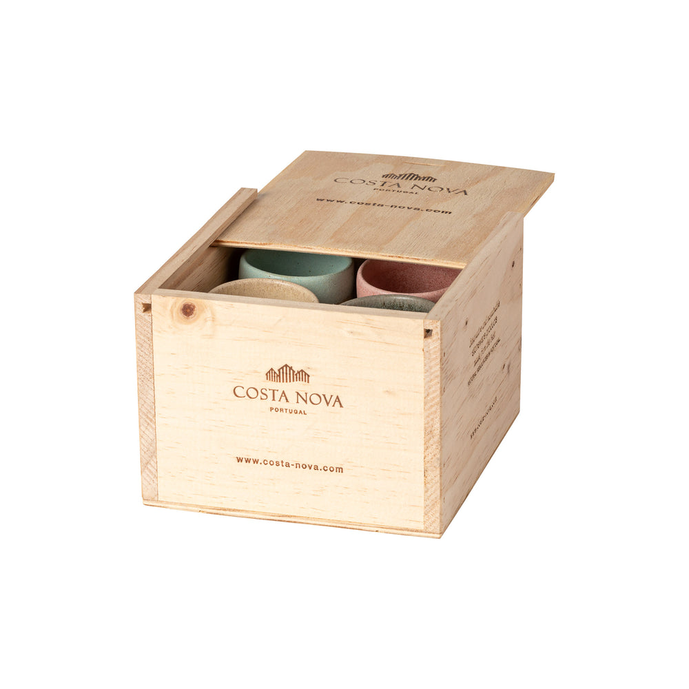 Costa Nova Espresso Kopjes Arenito Multicolor 65 ml - 8 stuks - Gift box
