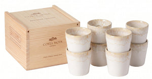 Costa Nova Espresso Kopjes Grespresso White 80 ml - 8 stuks - Gift box
