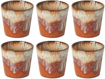 Costa Nova Koffiekopjes Casafina Poterie Caramel-Latte 190 ml - 6 stuks