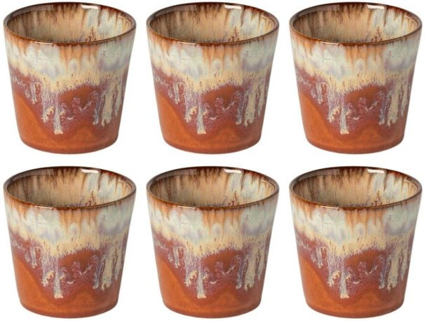 Costa Nova Koffiekopjes Casafina Poterie Caramel-Latte 190 ml - 6 stuks