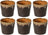 Costa Nova Koffiekopjes Casafina Poterie Mocha-Latte 190 ml - 6 stuks