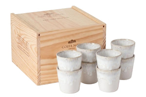 Costa Nova Koffiekopjes Grespresso White 190 ml - 8 stuks - Gift box