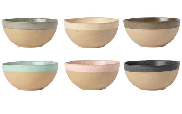 Costa Nova Soepkommen / Kommen Arenito Multicolor ø 16 cm - 6 stuks