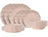 Costa Nova Serviesset Rosa Rosé Pink 18-delig / 6 personen - 6 dinerborden, 6 ontbijtborden & 6 diepe borden